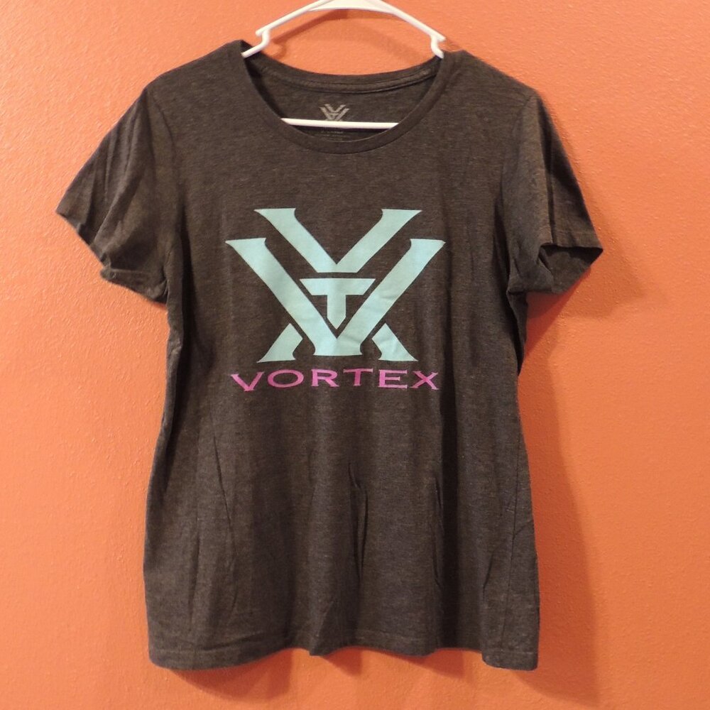 Vortex Shirt Woman X Large Grey Purple Blue Short Sleeve Outdoor Shirt